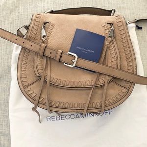 NWOT Rebecca Minkoff Suede Saddle Bag Purse